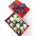 12pcs GROOM & BRIDE Chocolate Strawberries Gift Box
